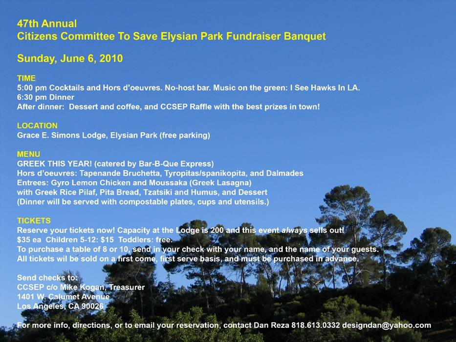 Elysian Park Fundraiser 2010