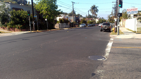 Echo Park Avenue street paving